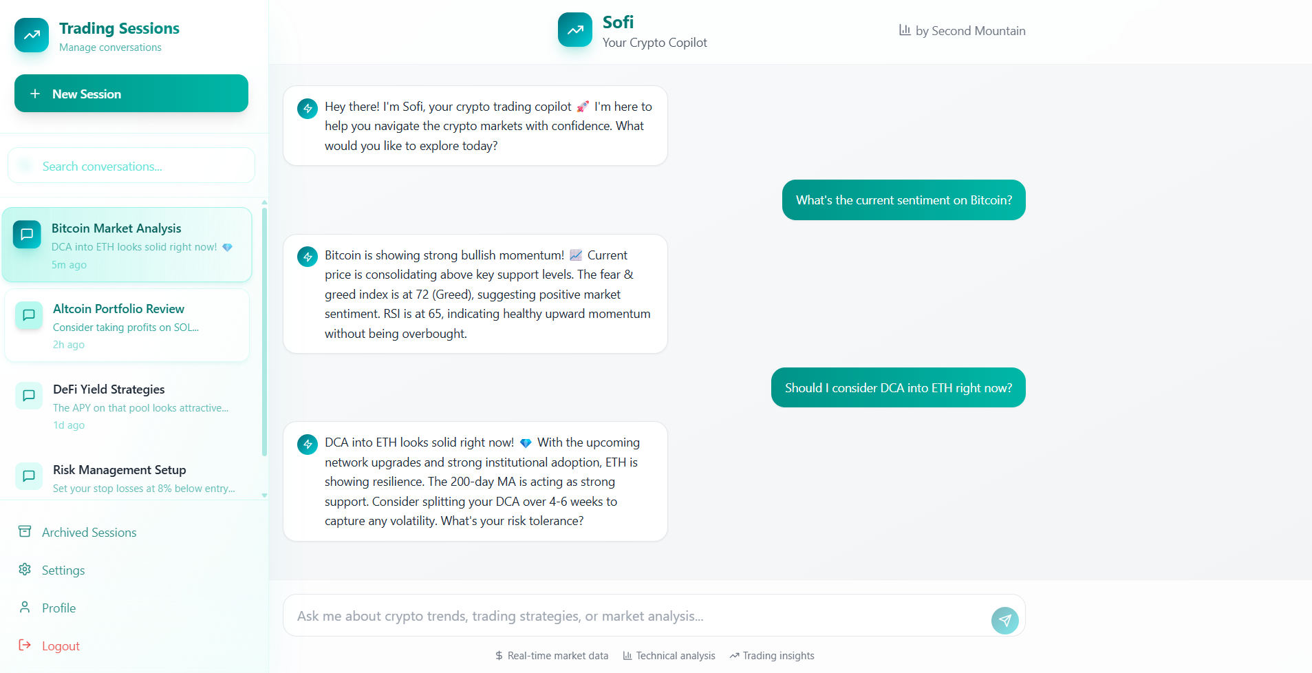 Sofi app screen UI design